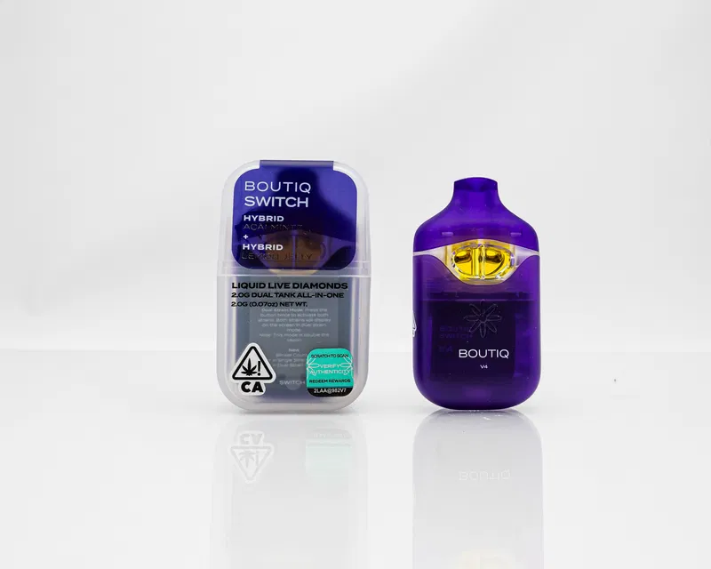 BOUTIQ – DISPOSABLE RECHARGEABLE VAPE CARTS – V. 4 SWITCH DUAL TANK  – 2g - Image 10