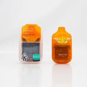 BOUTIQ – DISPOSABLE RECHARGEABLE VAPE CARTS – V. 4 SWITCH DUAL TANK  – 2g