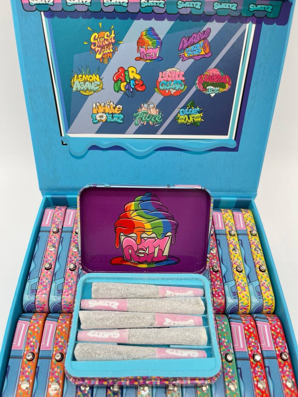 Sweetz BlueBerry Jammerz Pixie Sticks V2 Pre rolls | 5 mini rolls - Image 4