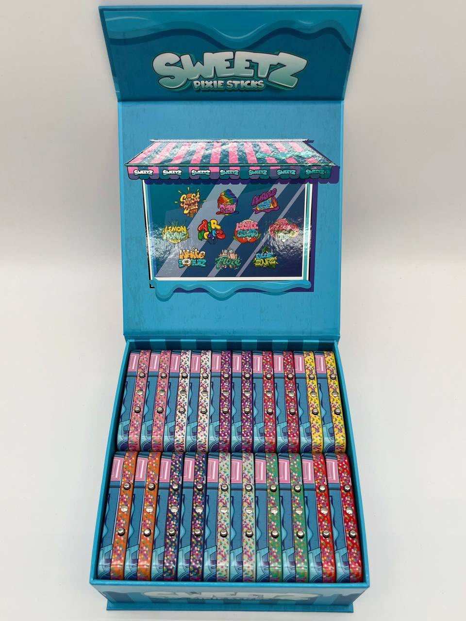 Sweetz BlueBerry Jammerz Pixie Sticks V2 Pre rolls | 5 mini rolls - Image 2