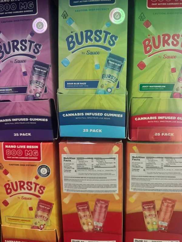 BURSTS by Sauce 800mg Gummies