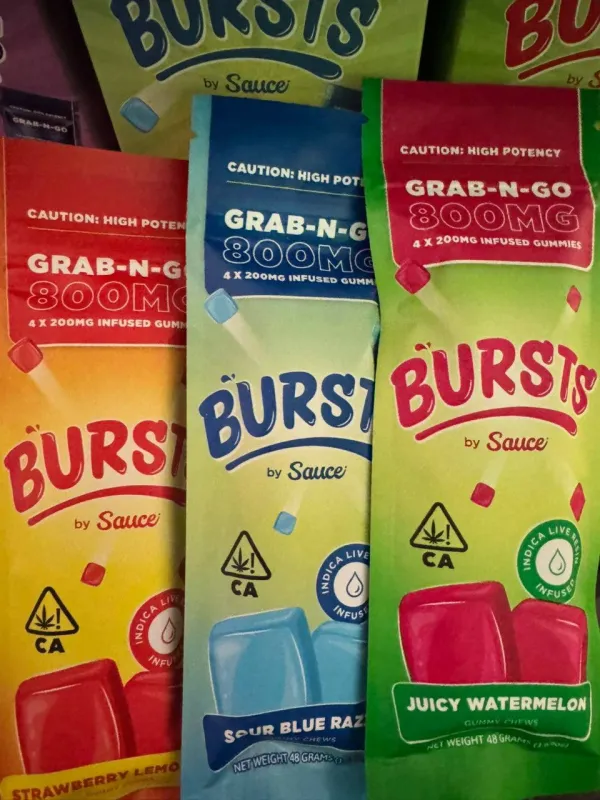 BURSTS by Sauce 800mg Gummies - Image 2