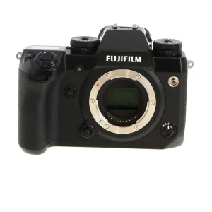 Fujifilm X-H1 Black Mirrorless Camera Body 24.3MP APS-C X-Trans CMOS III IBIS + EF-X8 Flash – Used