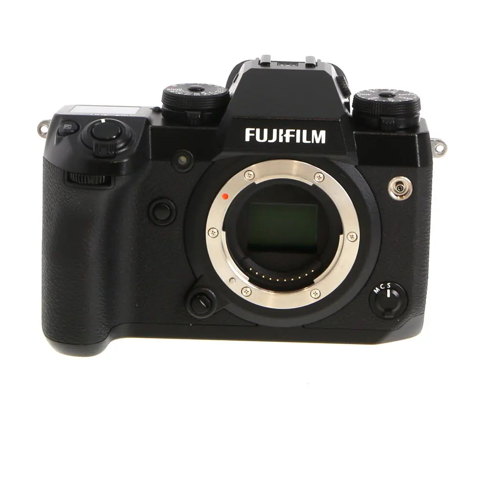 Fujifilm X-H1 Black Mirrorless Camera Body 24.3MP APS-C X-Trans CMOS III IBIS + EF-X8 Flash – Used